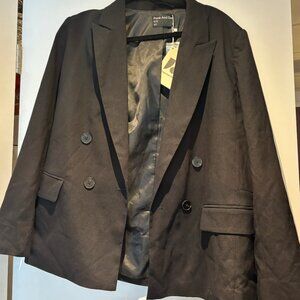 Frank and Oak Black Oversized Blazer